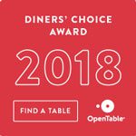 OpenTable 2018 Diners' Choice Award